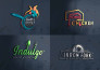 design food, bbq, cafe, coffee shop and restaurant logo